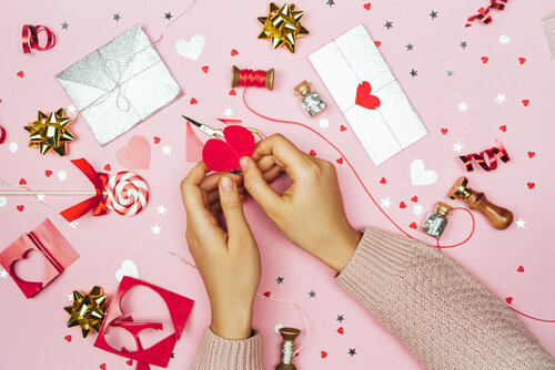 Kartu ucapan Valentine DIY