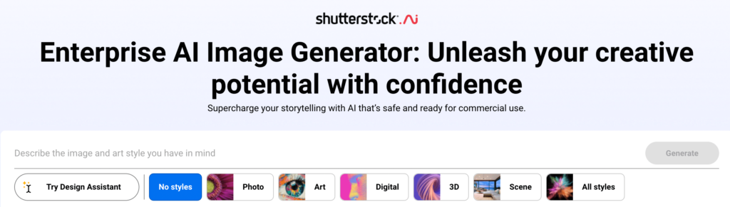 Shutterstock AI iMAGE GENERATOR