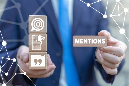 Mentions visual content