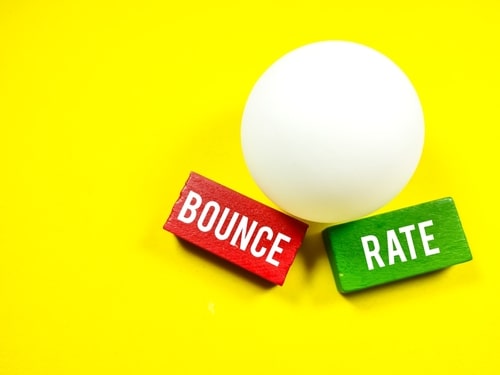 Visual content Bounce rate